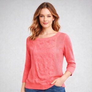 - Apt 9 Coral Sweater